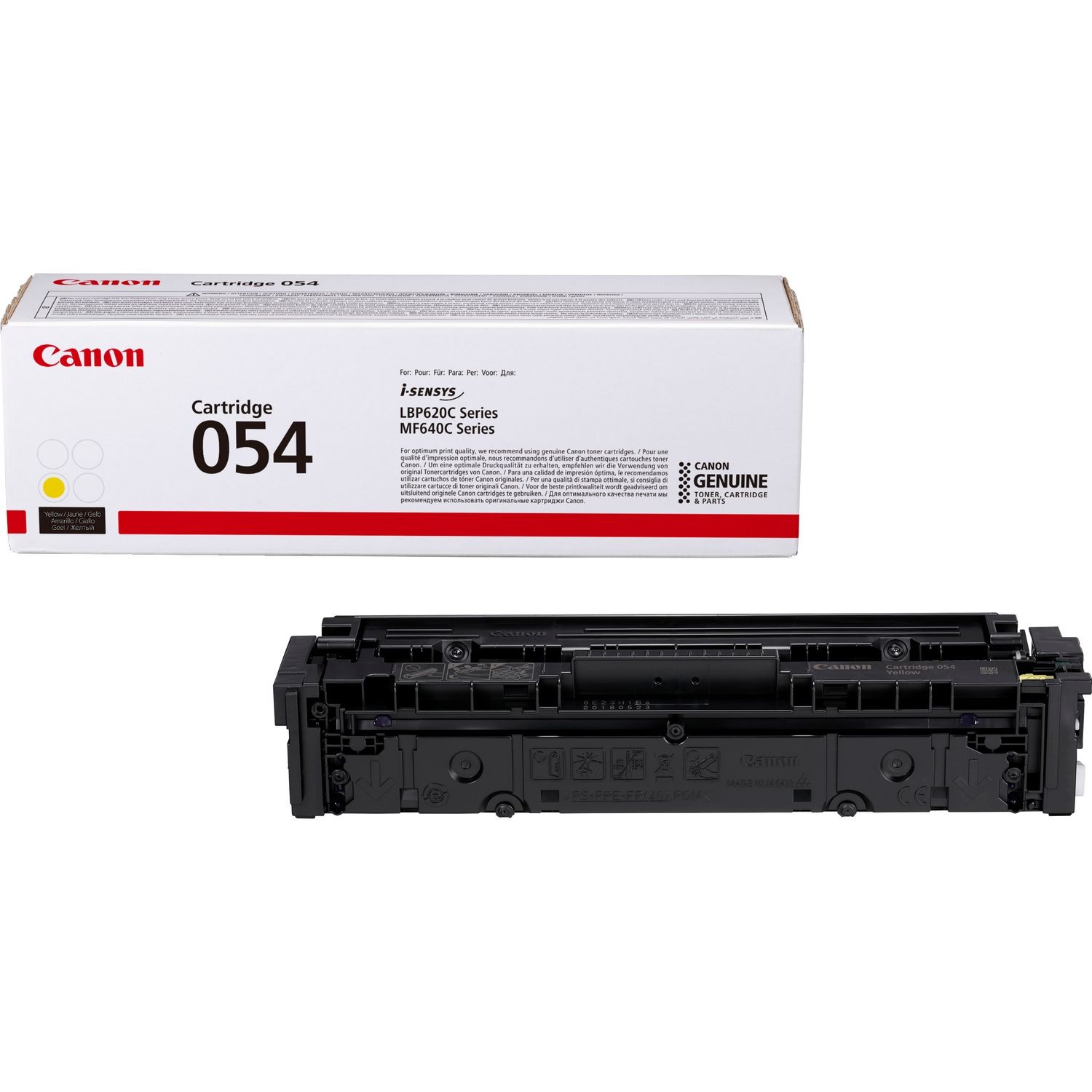 CANON ORIGINAL - Canon 054H Jaune (2300 pages) Toner de marque