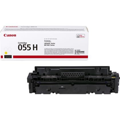 CANON ORIGINAL - Canon 055H Jaune (5900 pages) Toner de marque