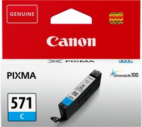 CANON (ORIGINAL) - Canon CLI571 Cyan Cartouche d'encre originale 0386C001