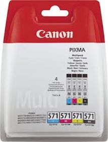 CANON (ORIGINAL) - Canon CLI571 - Pack de 4 cartouches d'encre originales 0386C005