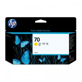 HP ORIGINAL - HP 70 / C9454A Jaune (130 ml) Cartouche de marque