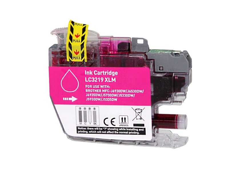 CARTOUCHE D'ENCRE COMPATIBLE BROTHER LC3219XLM MAGENTA