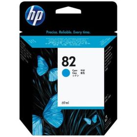 HP ORIGINAL - HP 82 / C4911A Cyan (69 ml) Cartouche de marque