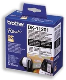 BROTHER ORIGINAL - Brother DK-11201 Etiquettes d’adresse standard 29 x 90 mm, impression noir sur papier blanc