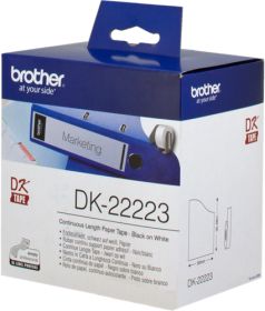 BROTHER ORIGINAL - Brother DK-22223 Ruban continu résistant 50 mm x 30 m, impression noir sur papier blanc