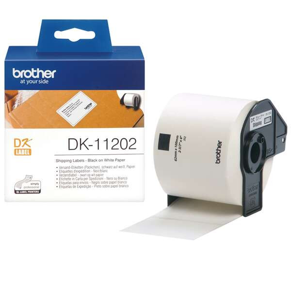 BROTHER (ORIGINAL) - Brother DK11202 Étiquettes d'expédition Noir sur blanc