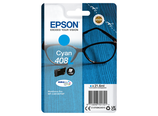 EPSON ORIGINAL - Epson 408L Cyan (21,6 ml) Cartouche de marque