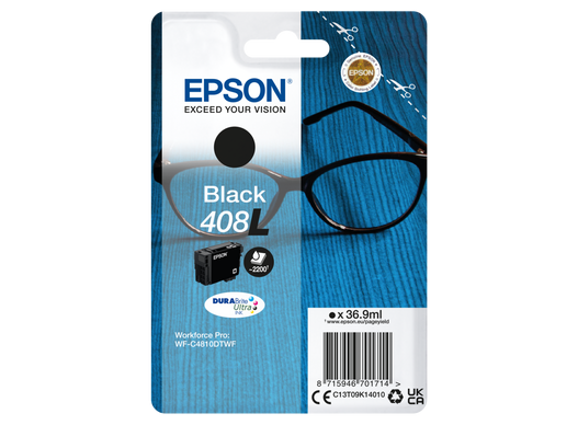 EPSON (ORIGINAL) - Epson 408L Noir Cartouche d'encre originale C13T09K14010