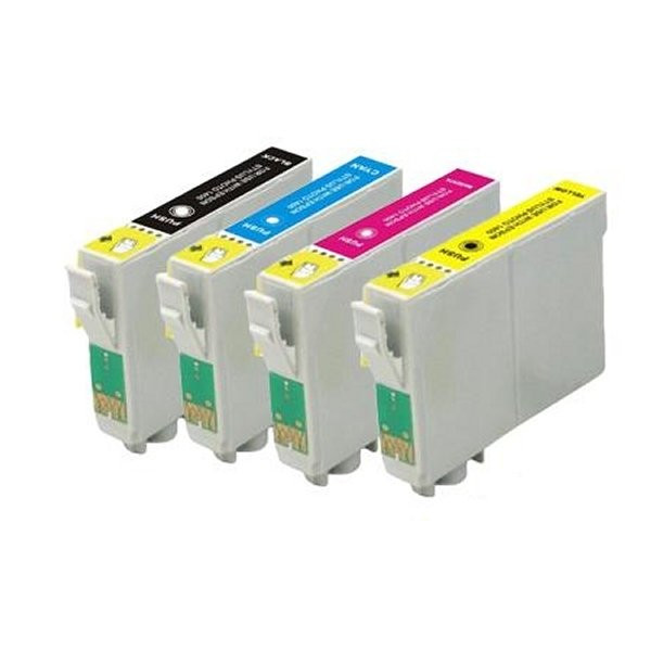EPSON (COMPATIBLE) - Epson T0615 Pack de 4 Cartouches d'encre génériques C13T06154010
