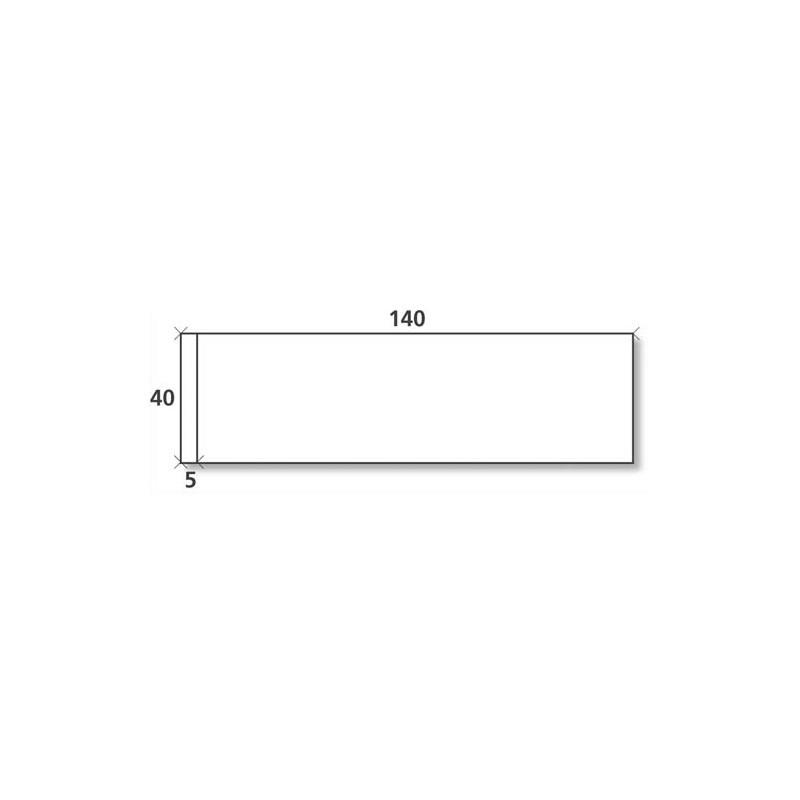 ETIQUETTES - 140 x 40mm - Boîte de 1000 étiquettes d'affranchissement simple blanches