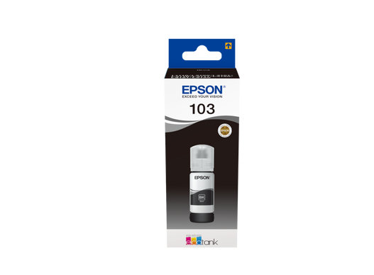 EPSON ORIGINAL - Epson 103 Noir (65 ml) Recharge d'encre de marque pour Ecotank
