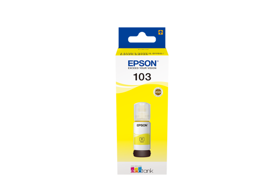 EPSON ORIGINAL - Epson 103 Jaune (65 ml) Recharge d'encre de marque pour Ecotank