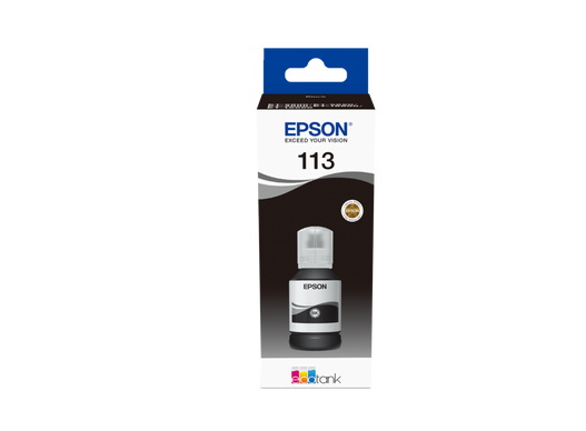 EPSON ORIGINAL - Epson 113 Noir (127 ml) Bouteille d'encre originale pour réservoir rechargeable Epson EcoTank