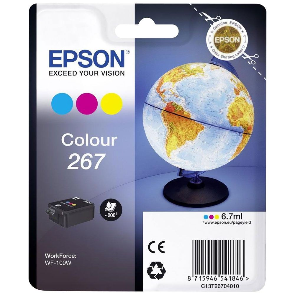 EPSON (ORIGINAL) - Epson 267 Couleurs Cartouche d'encre originale C13T26704010