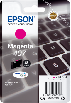 EPSON (ORIGINAL) - Epson 407 Magenta Cartouche d'encre originale C13T07U340