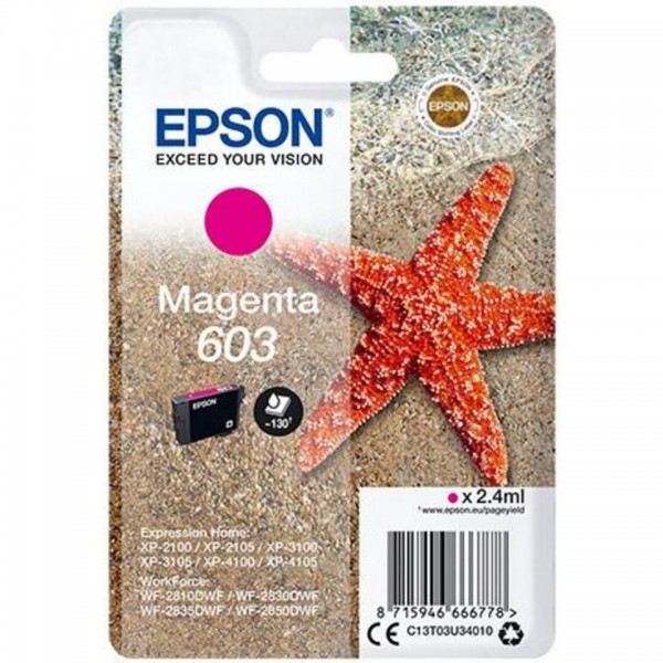 EPSON (ORIGINAL) - Epson 603 Magenta Cartouche d'encre originale C13T03U34010