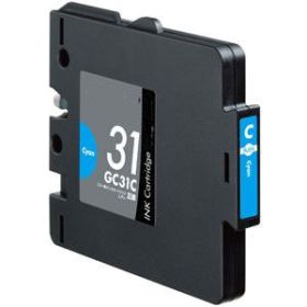 COMPATIBLE RICOH - GC-31C Cyan (1500 pages) Cartouche de gel remanufacturée Ricoh