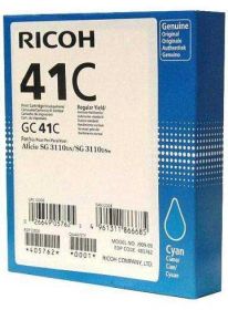 RICOH ORIGINAL - Ricoh GC-41C Cyan (2200 pages) Cartouche gel 405762