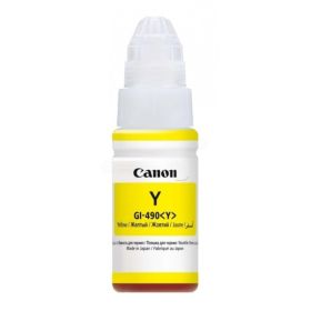 CANON ORIGINAL - Canon GI-490 Jaune (70 ml) Bouteille d'encre de marque