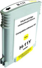 RECYCLE HP - 11 / C4838A Jaune (28 ml) Cartouche remanufacturée HP