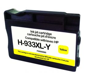 COMPATIBLE HP - 933XL / CN056AE Jaune (13 ml) Cartouche remanufacturée HP avec puce