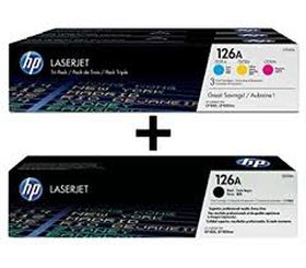 HP ORIGINAL - HP 126A Pack de 4 Toners de marque