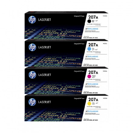 HP ORIGINAL - HP 207A Promotion Lot de 4 Toners authentiques HP