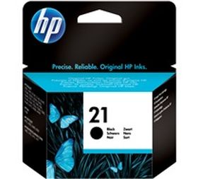 HP ORIGINAL - HP 21 / C9351AE Noir (5 ml) Cartouche de marque