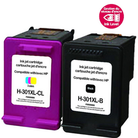 1 cartouche d'encre compatible HP 301 Noir pour impirmante HP