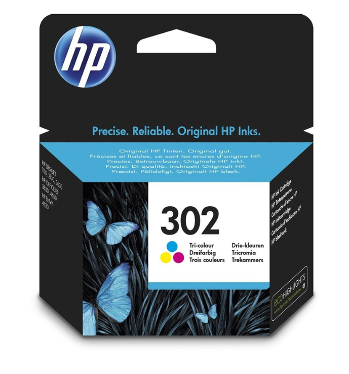 HP ORIGINAL - HP 302 / F6U65AE Couleur (4 ml) cartouche de marque