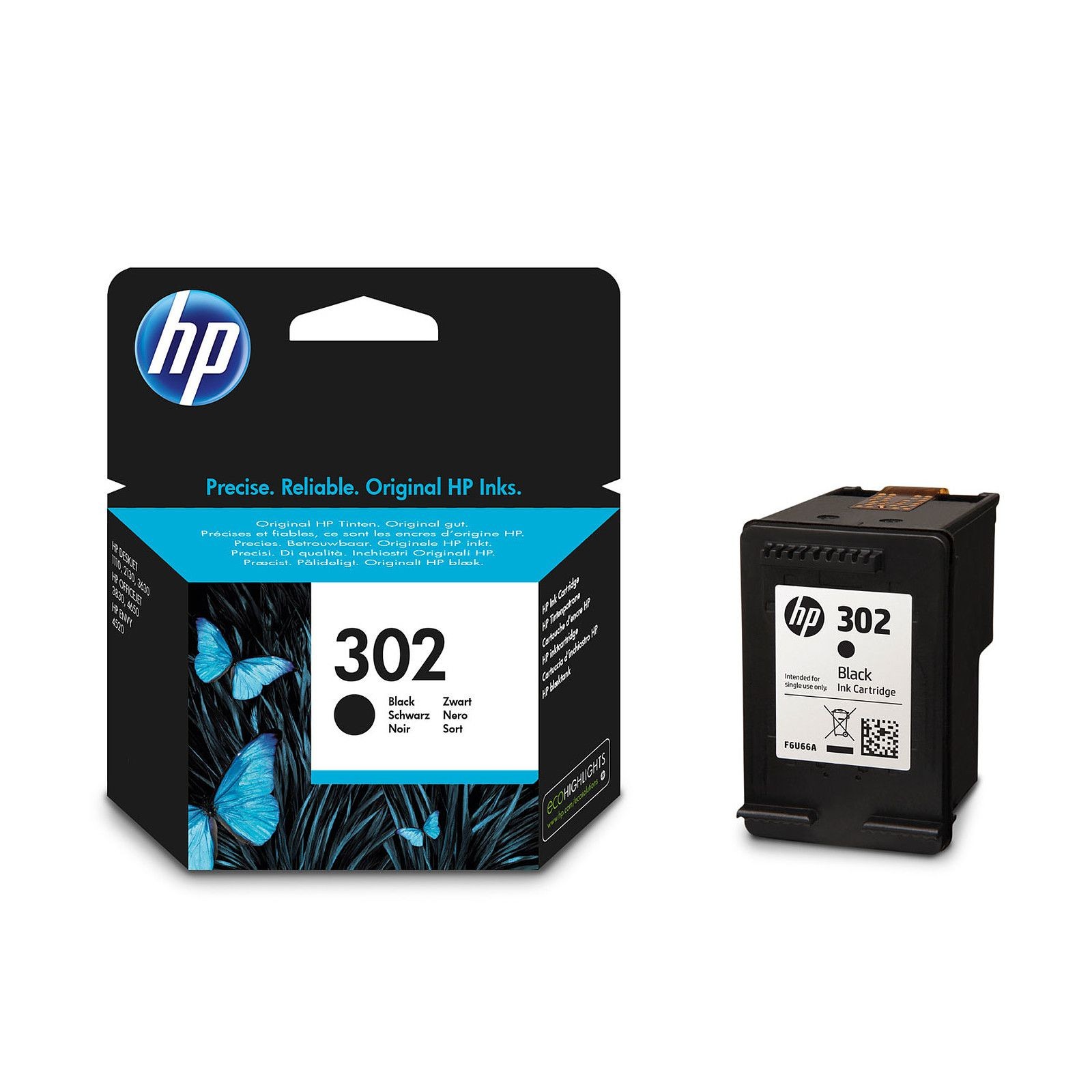 Cartouche d'encre LK-302 noir+couleur compatible HP 302 - espace