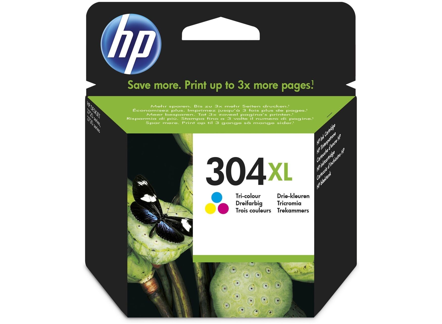 HP ORIGINAL - HP 304XL / N9K07AE Trois Couleurs (300 pages) Cartouche de marque