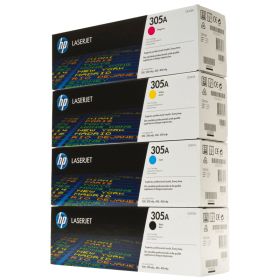 HP (ORIGINAL) - HP 305A Pack de 4 Cartouches de toner originales CE410A-CF370AM