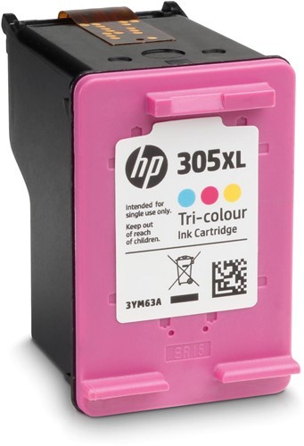 HP 305XL couleur hc HP Cartouches jet d'encre HP Cartouches d'encre HP 305XL  (3YM63AE) cartouche d'encre haute capacité (d'origine) - couleur