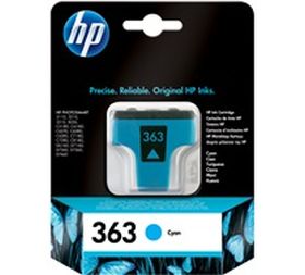 HP ORIGINAL - HP 363 / C8771EE Cyan (4 ml) Cartouche de marque 