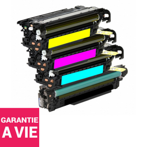 COMPATIBLE HAUT DE GAMME HP - 507X / 507A Pack x4 Toners remanufacturés HP Qualité Premium