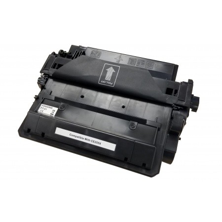 COMPATIBLE HAUT DE GAMME HP - 55X / 255X Noir (12500 pages) Toner remanufacturé HP Qualité Premium