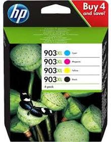 HP ORIGINAL - HP 903XL Lot de 4 Cartouches d'encre authentiques grande capacité