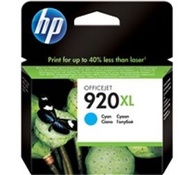 HP ORIGINAL - HP 920XL / CD972AE Cyan (6 ml) Cartouche de marque