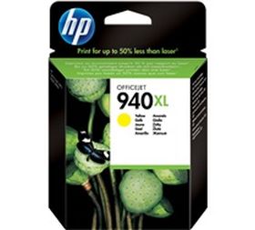 HP ORIGINAL - HP 940XL / C4909A Jaune (16 ml) Cartouche de marque