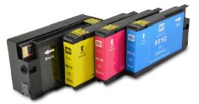 COMPATIBLE HP - 950XL / 951XL Ecopack de 4 Cartouches remanufacturées HP C2P43AE (Noire, Cyan, Magenta, Jaune)