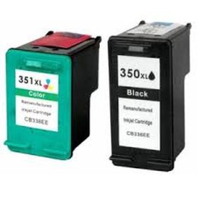 COMPATIBLE HP - 350XL + 351XL Pack x2 cartouches remanufacturées HP