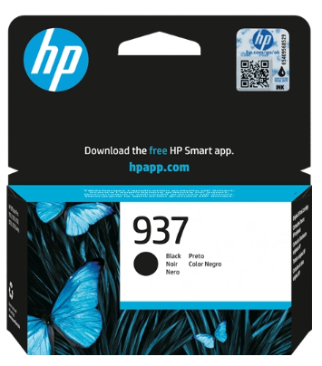 HP (ORIGINAL) - HP 937 Noir Cartouche d'encre originale 4S6W5NE