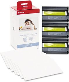 CANON ORIGINAL - Kit papier + encre 108 feuilles format carte postale pour série CP - KP108IN