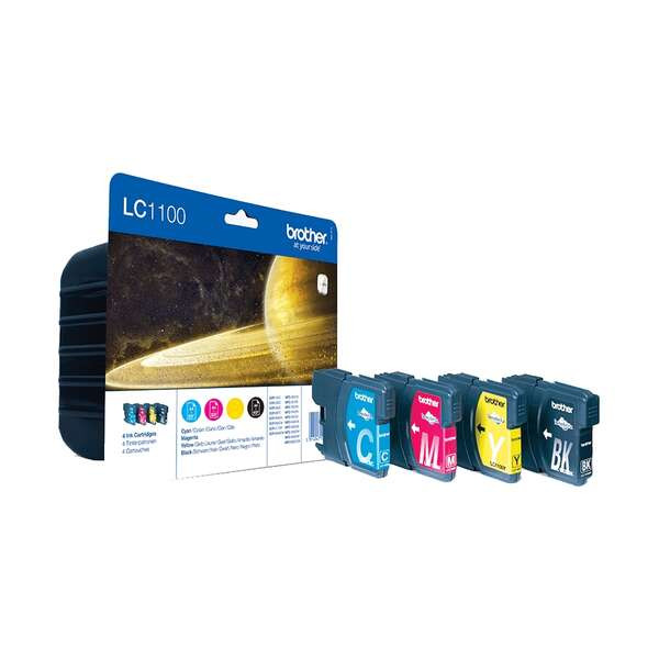 BROTHER (ORIGINAL) - Brother LC1100 Multipack de 4 Cartouches d'encre de marque