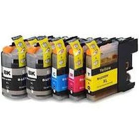 BROTHER (COMPATIBLE) - LC123 Multipack 4 cartouches d'encre génériques Brother + 1 noire offerte