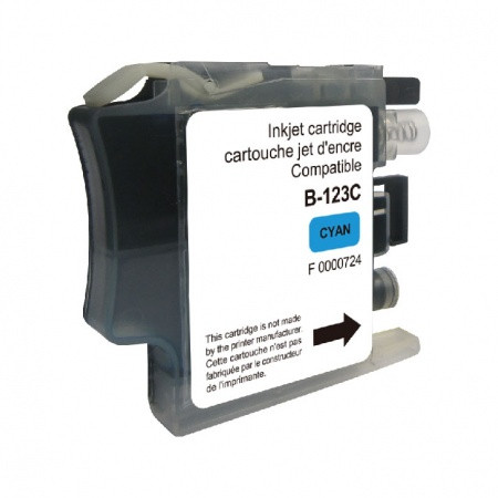 BROTHER (COMPATIBLE PREMIUM) - LC123 Cyan Cartouche d'encre générique Brother Qualité Premium
