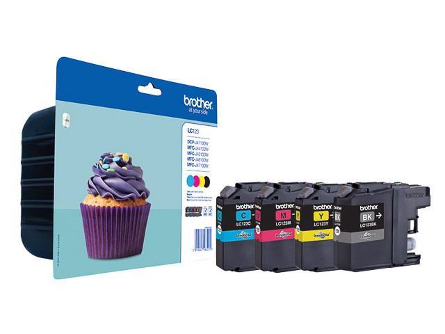BROTHER (ORIGINAL) - Brother LC123 Multipack de 4 cartouches d'encre originales