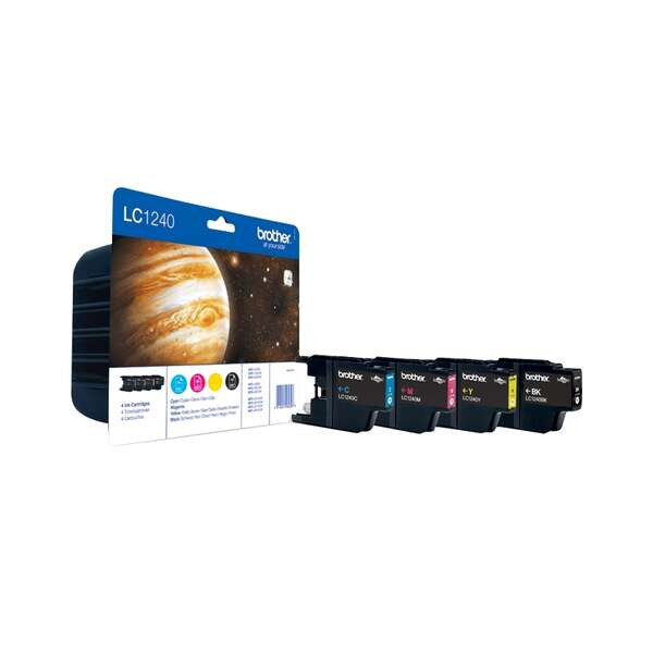 BROTHER (ORIGINAL) - Brother LC1240 Pack de 4 Cartouches d'encre originales