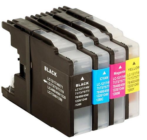 BROTHER (COMPATIBLE) - LC1240 Pack de 4 Cartouches d'encre générique Brother